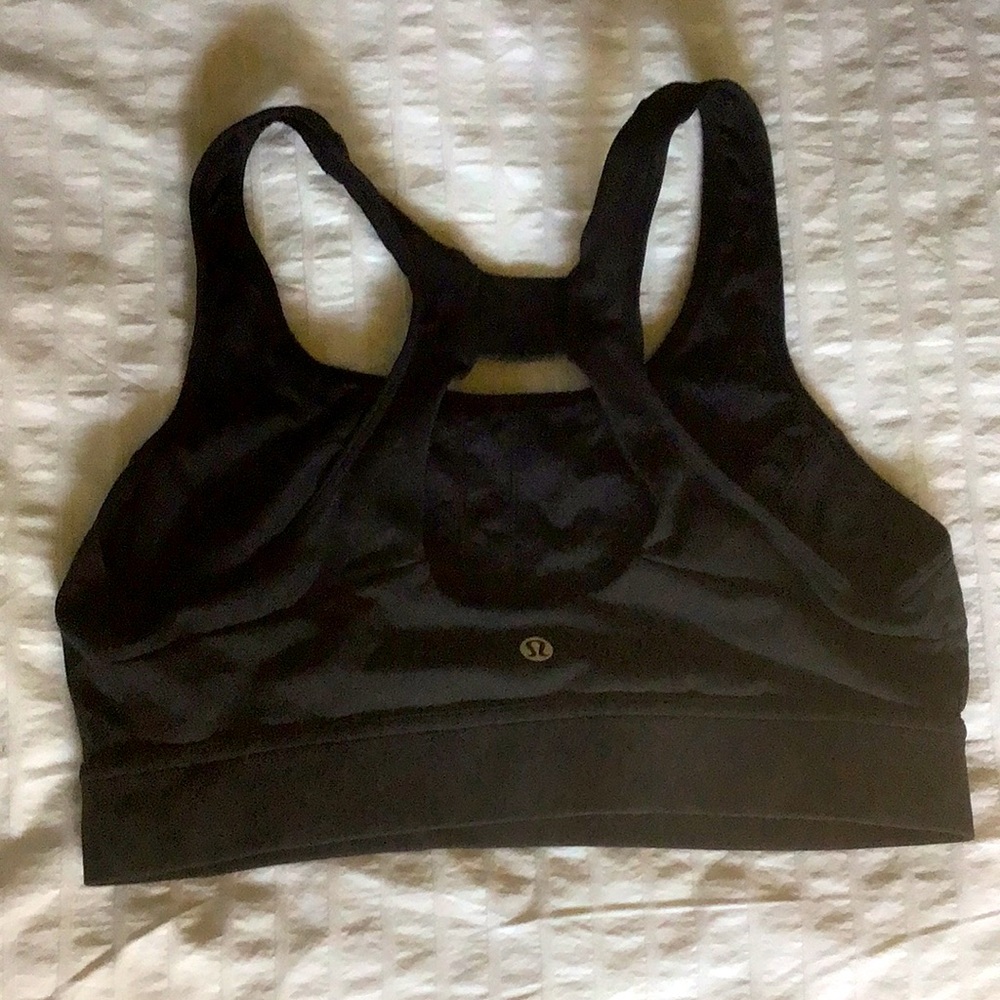 Lululemon Crop Top With Cutout, Black,  Size 8